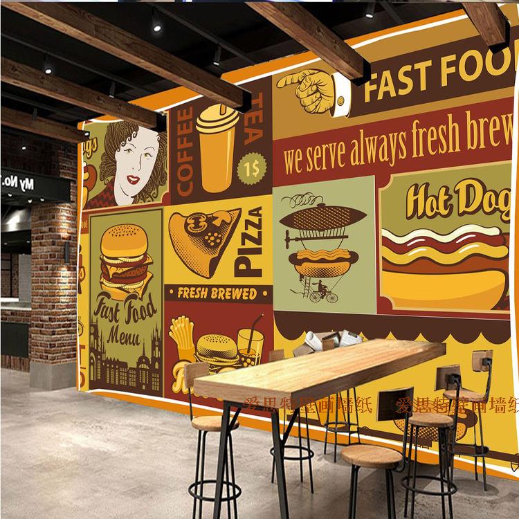 Papel Tapiz De Foto Personalizado Pizza 3d Papel Tapiz Dibujos Animados Hamburguesa Patatas Fritas Restaurante Tienda De Comida Rapida Comedor Papel Pintado Cafe Foto De Papel Papel Mural3d Papel Pintado Aliexpress