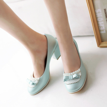 2016 spring and summer sweet crude mouth sets with shallow mouth beaded elegant bow spell color women’s shoes