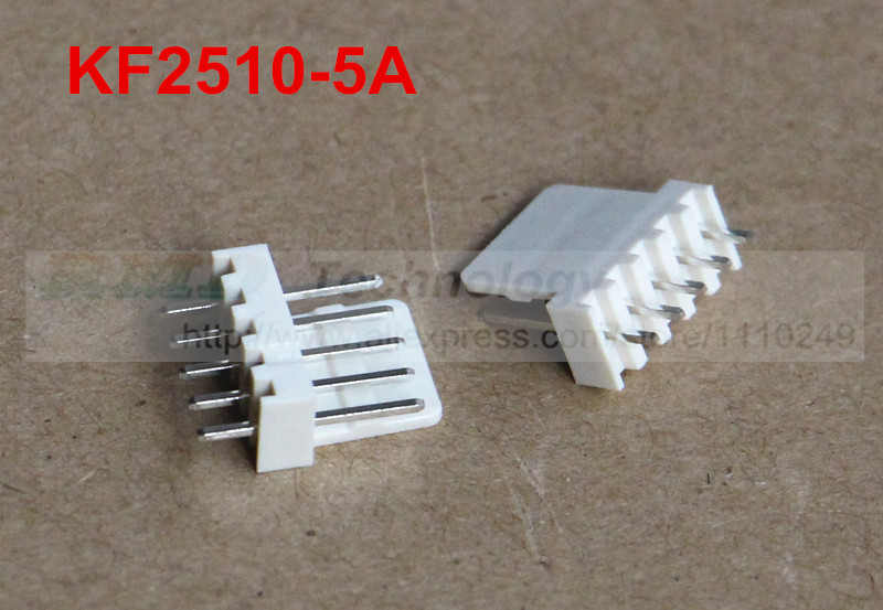50pcs/lot KF2510 KF2510-5A male connector Pin header 2.54mm 5pin free shipping