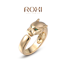 ROXI Green-eyed leopard ring  ,platinum plated ,set with AAA zircon cystal,fashion wedding Jewelry,gift ,1010026450c