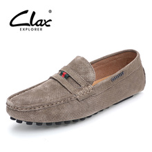 Men’s genuine leather loafers 2016 summer man leather shoes slipony breathable boat shoe casual moccasins brand comfortable