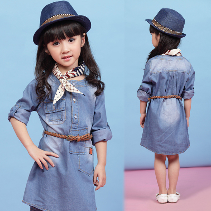 http://g02.a.alicdn.com/kf/HTB1IFNdIFXXXXX.XVXXq6xXFXXXs/2015-New-Arrival-Girls-Denim-Dresses-Clothes-Knee-length-Straight-Full-Oxford-Sashes-Dresses-Roupas-Infantis.jpg