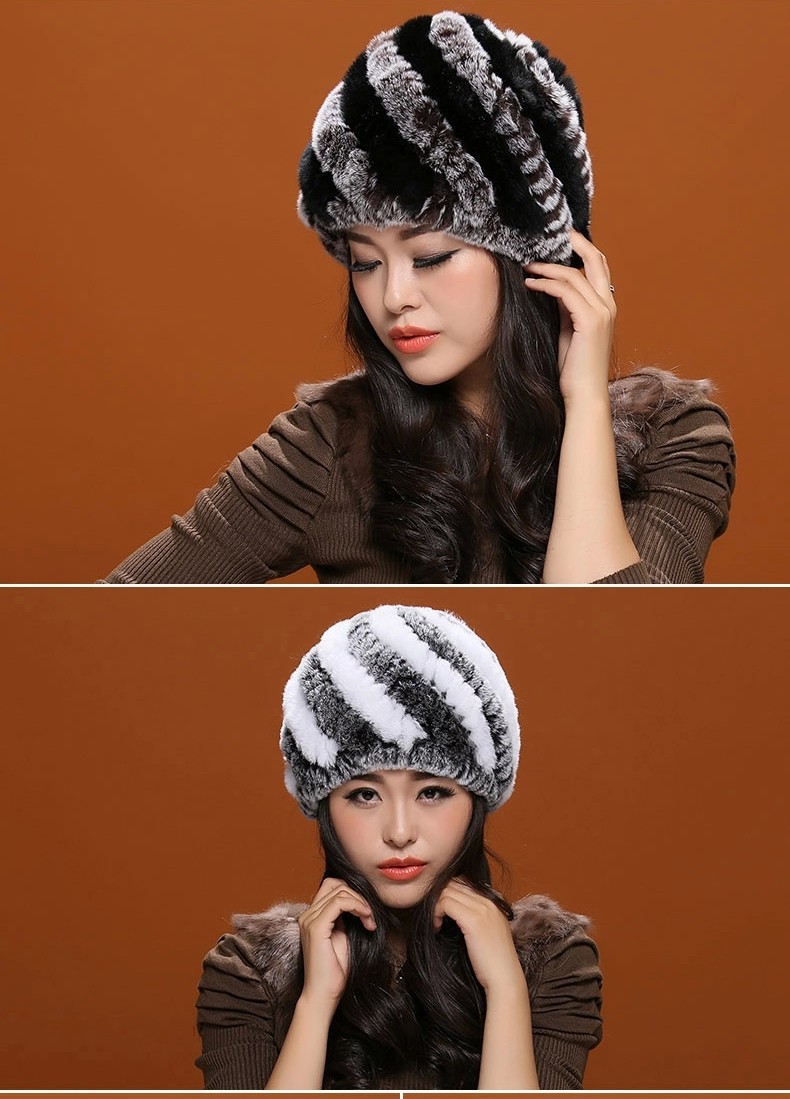 Low Low Low !!! Hot Sales Cheap Real Rex Rabbit Fur Hats High Quality Knitted Rex Rabbit Fur Beanies Women Skullies DL6182 (58)