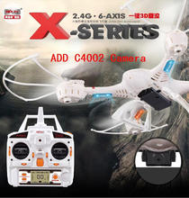 TOP Quality !! MJX X400 100% Original 2.4G 4CH 6-Axis Remote Control RC Helicopter Quadcopter Toys Drone With HD Camera C4002