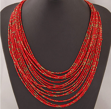 SPX5397 New 2014 Fashion Bohemian Bead Necklaces fashion necklaces for women 2014 collares accessories Body Jewelry