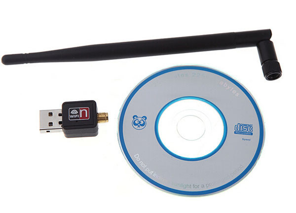 Mini 300Mbps USB WiFi Wireless Adapter Dongle LAN Card 802.11n//g//b w//Antenna PL