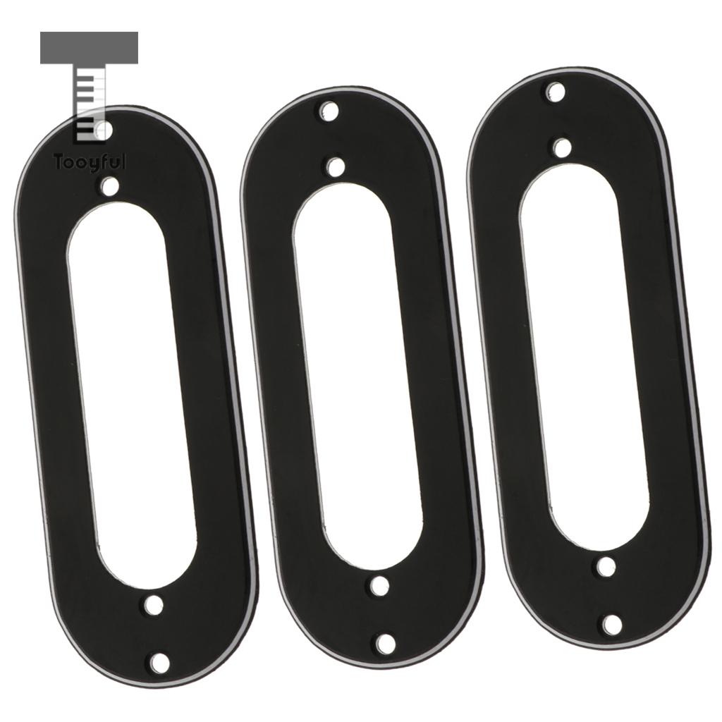 3pcs Metal Single Coil Pickup Mounting Ring for ST Style Guitar