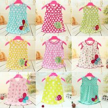 Monkids Summer Baby Girl Dress Princess 0-1 Year Birthday Infant Girl Dot Newborn Dresses Baby Girls Cutton Clothes 2016 New