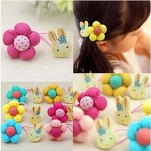 2015 New Arrival styling tools Rabbit pumpkin flower headwear Hair ring accessories used by women young girl and children
