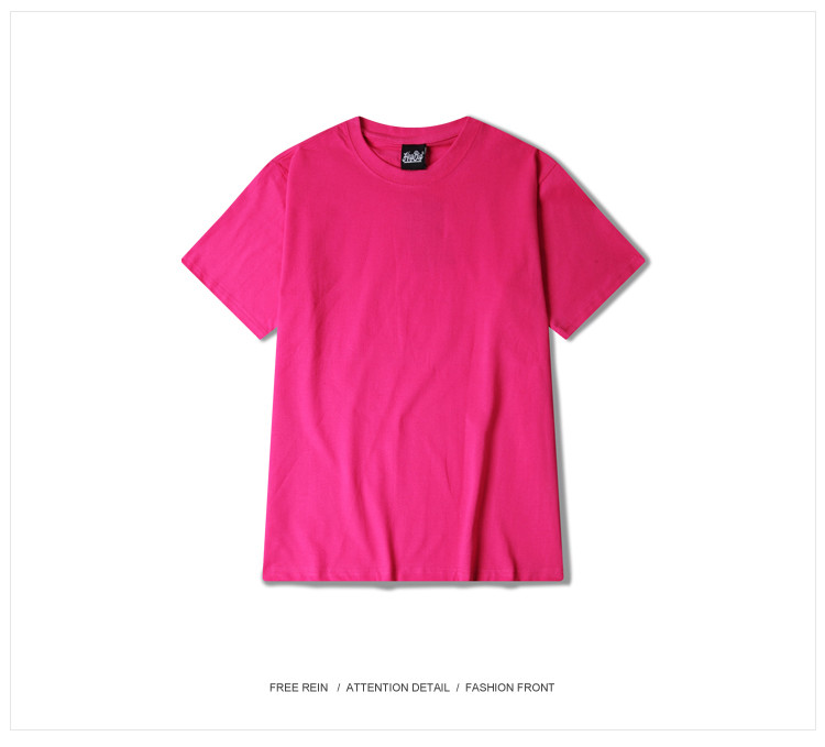 white and pink graphic tee men