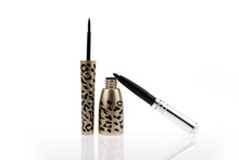 Hot Selling Leopard Shell 2 In 1 Black Cosmetics Waterproof Liquid Eyeliner Eye Liner Pencil Pen