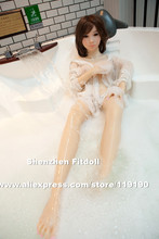 125cm Top quality japanese silicone love doll metal skeleton sex doll full silicone life size masturbator