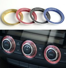 3pcs/lot High Quality for Mazda CX-5 CX5 2012 2013 Alloy Air Conditioning control Switch ring trim accessories auto parts