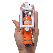 New Mini Portable Extendable Mobile Phone Handheld Selfie Stick Extendable Tripod for iPhone SamsungGalaxy Folded Camera