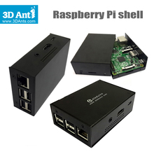 Hot! Original Raspberry Pi 2 / B+ case Aluminum board black Metal Strong protection shell box stock free shipping