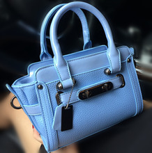2015 women genuine leather handbags lichee mini bag swagger fashion cross-body handbag lock shoulder bag bolsos
