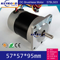 Square Head and Circle Fuselage 36V 92W 0 32 N m 4000rpm 57mm 3 phase DC