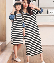 2015 autumn family clothing mother daughter dresses matching mother daughter clothes family look girl women maxi dress vestidos