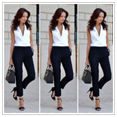 2015-Fashion-New-Jumpsuits-For-Women-Summer-Brand-New-White-and-Black-match-Casual-clothes