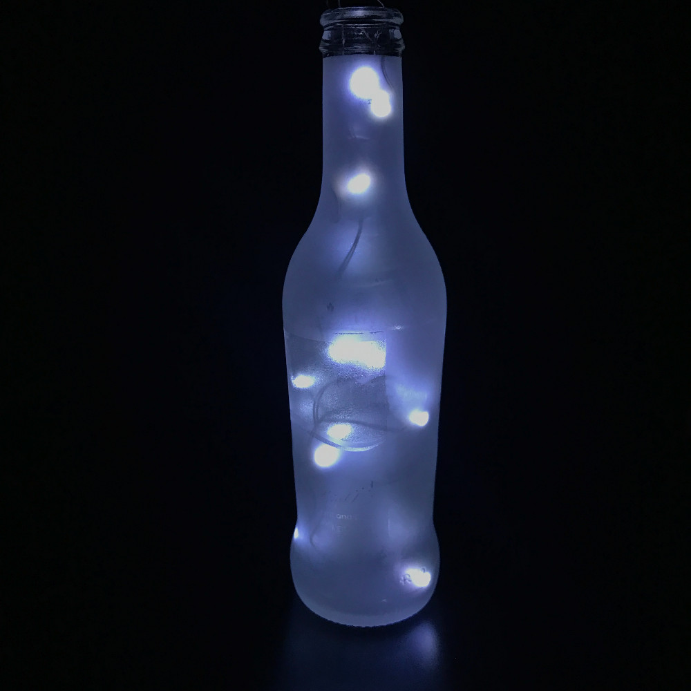 Wholesale 2m20led Lamp Cork Shaped Bottle Stopper Light Glass Wine Led Silver Wire String Lights ...