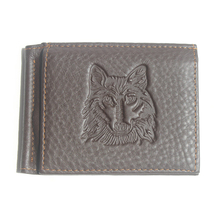 Luxury Brand Men Money Clip 100 Genuine Cow Leather Wallet Mens clip for money Black clamp