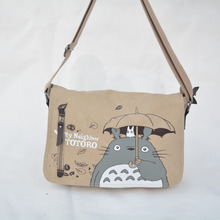 2016 Anime My Neighbor Totoro Messenger Canvas Bag Shoulder Bag Sling Pack My Neighbor Totoro Cosplay