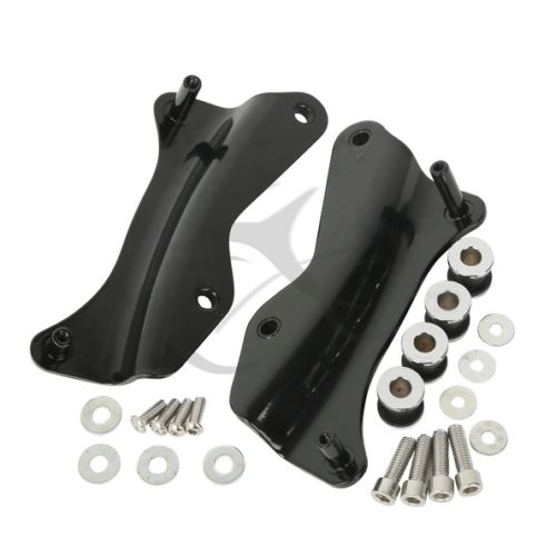 Black 4 Point Docking Hardware Kit For 14 16 Harley Electra Street Road Glide FL