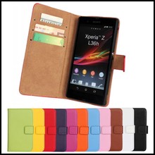 For Sony Xperia Z Case Phone Accessory Leather Wallet Bag Protective Back Shell Stand Mobile Cover For Sony Xperia Z L36h C6603
