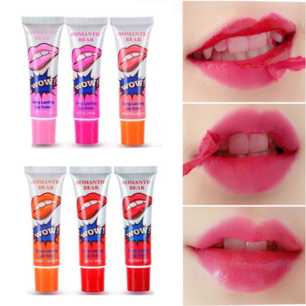 Waterproof WOW Proof Stain Lip Gloss Peel Off Mask Long Lasting