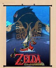 Wall Scroll The Legend of Zelda the wind waker cosplay Home Decor Poster