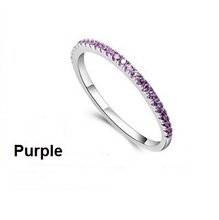 Hot 2014 New Design 925 Silver Micro Pave Full Austrain Crystal Rings for Woman Valentine’s Day Wedding Engagement Lover;s Gift