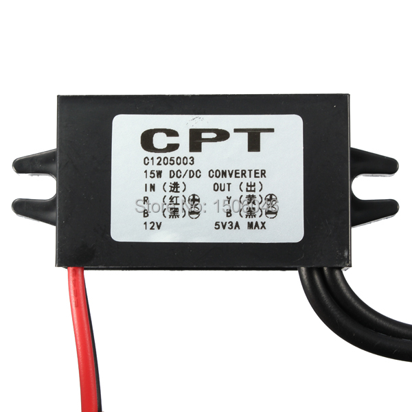 Купить 12V для 5v двойной usb адаптер конвертер кабель разъема зарядное ...