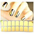 3 style Shiny Nail Wraps Stickers Fashion Glossy Metallic Designs Waterproof Nail Arts Polish Gel Foils