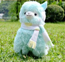 Hot Sale 45cm Alpaca Peluches Toys With Earmuff Japan Alpacasso Plush Toy Jumbo Plush Animals Toys Kids Alpaca Christmas Gifts