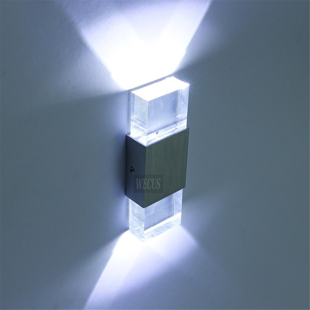 Quality assurance, acrylic block wall lamp, LED wall lamp. AC90-265V 2W