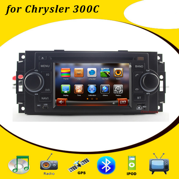Car DVD Player for Jeep Grand Cherokee Chrysler 300C PT Cruiser Dodge Ram with GPS Radio TV BT Ipod USB/SD, Free 4GB Map Card