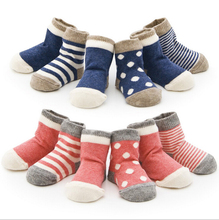 4 Pair cotton Baby socks baby girl socks toddler newborn floor socks No bone promoted wool baby socks