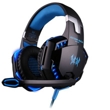 Best PC Gamer casque EACH G2000 Stereo Hifi Gaming Head Phones With Microphone Dazzle Lights Glow Game Music Headset fones