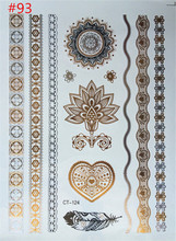 Free shipping temporary tattoo fashion product foil waterproof paste gold bracelet wholesale tattoo tattoo stickers