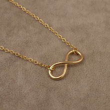 New Fashion jewelry gold plated Infinity choker necklace for women wholesale N890