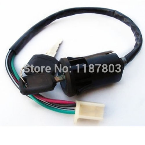 10 Pcs 4 Wire Ignition Switch Lock 2 Key For Honda font b GY6 b font
