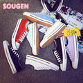 low to help black plus velvet canvas shoes female white shoes Korean casual cotton shoes flat