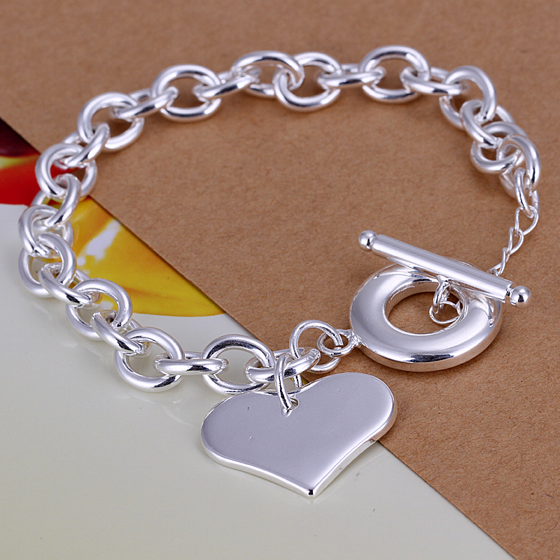 Fashion-styling-925-sterling-silver-jewelry-bracelets-hot-sale-heart ...