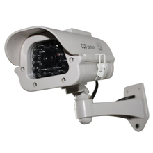 Fake Dummy Solar Camera Indoor Outdoor Powered Security Waterproof CCTV Camera Red Blinking LED