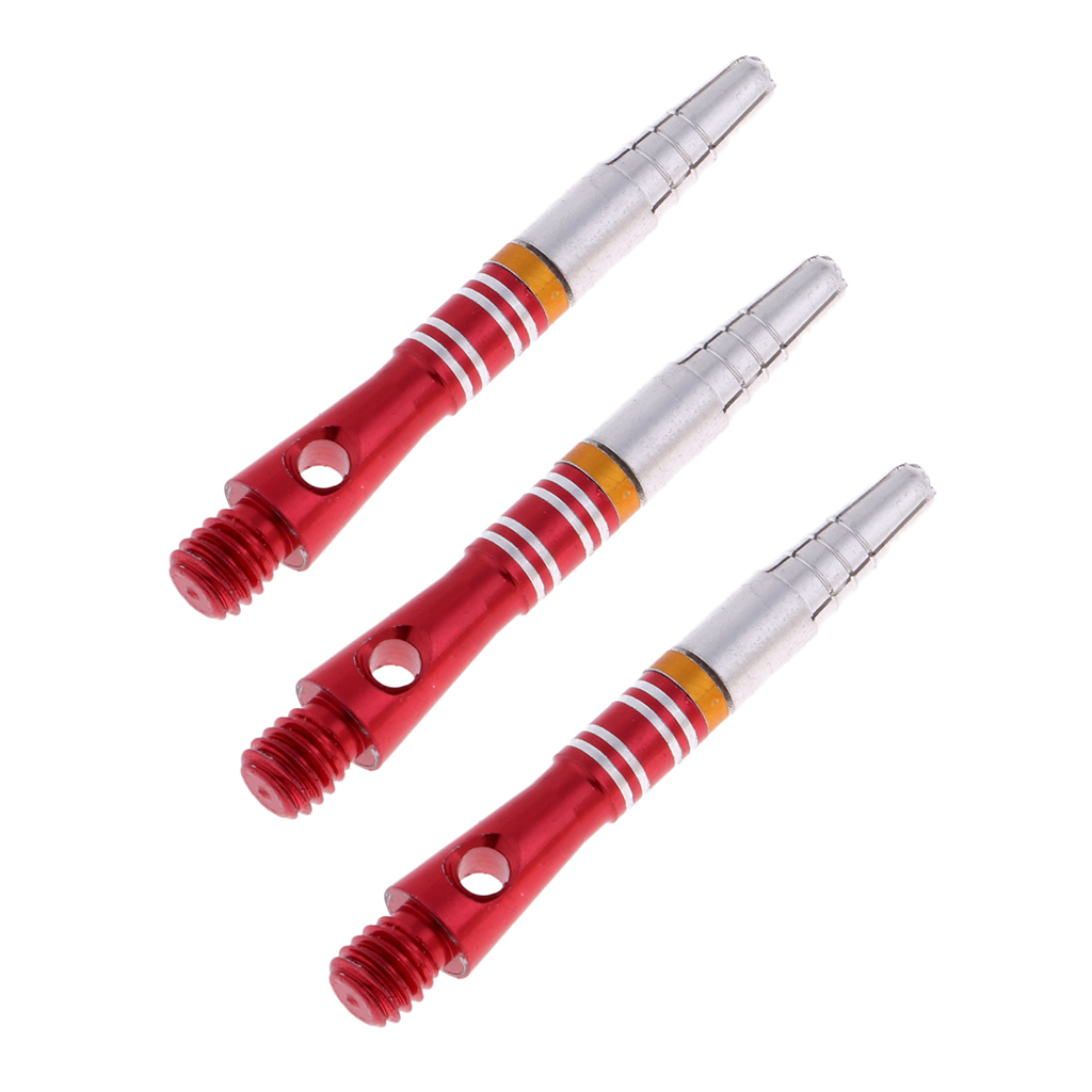 3x Aluminum Alloy 360 Degreed Rotating M Dart Shafts Stems 2BA Dart