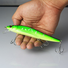 1PCS/lot 14 cm 23.7 g Fishing Lure Minnow Hard Bait with 3 Fishing Hooks Fishing Tackle Lure 3D Eyes Free Shipping
