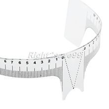 New Arrival Eyebrow Grooming Stencil Shaper Ruler Measure Tool Makeup Reusable Eyebrow Ruler Tool Measures