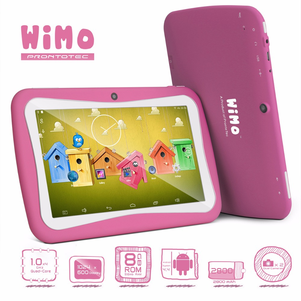 ProntoTec new 7 inch WiMo C72R Kids Tablet PC Android 4 4 KitKat OS Quad Core