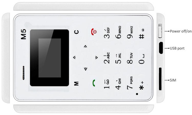 Ultra Thin Card Mobile Phone 4.8mm AIEK M5 AEKU M5 SOYES X6 Low Radiation mini pocket students personality children phone Ultra Thin Card Mobile Phone 4.8mm AIEK M5 AEKU M5 SOYES X6 Low Radiation mini pocket students personality children phone