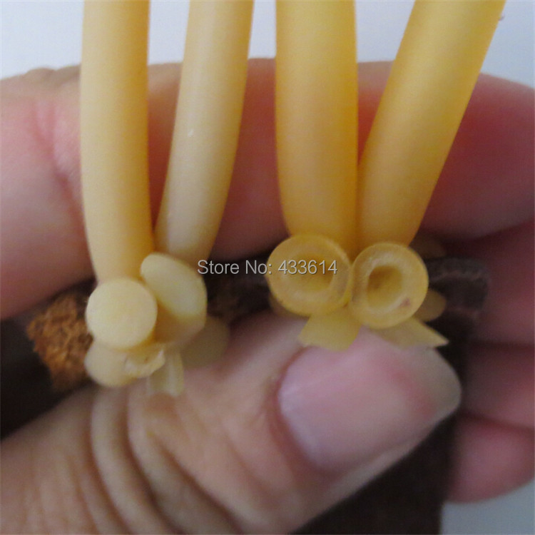 Yellow Natural Latex Replacement Rubber Band Tube for Outdoor Hunting Slingshot Catapult Elasti rubber Slingshot sinews